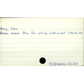 Bury, John