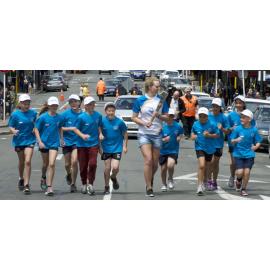 The Queen's Baton Arrives, Dunedin, NZ