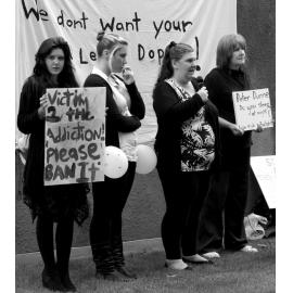 Dunedin protest against the sale of synthetic cannabis products