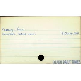 Cadbury, Paul