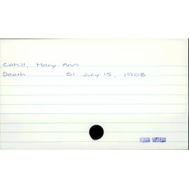 Cahill, Mary Ann