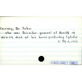 Cairney, Dr. John