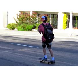 Moray Place Skateboarder