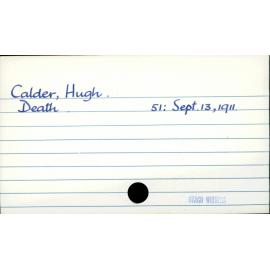 Calder, Hugh