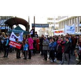 "Keep our Assets" Rally in Dunedin