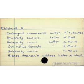 Caldwell, A.