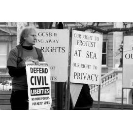 Dunedin protest against the GCSB + TICS bills