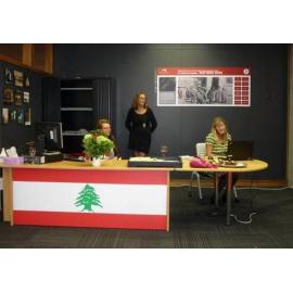 Emma Milburn demonstrates the archive