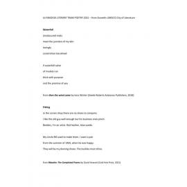 2021 Ulyanovsk Literary Tram Poetry from Dunedin UNESCO City of Literature 