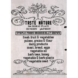 Taste Nature sign