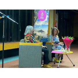 Jenny Powell and Kay McKenzie Cooke in conversation