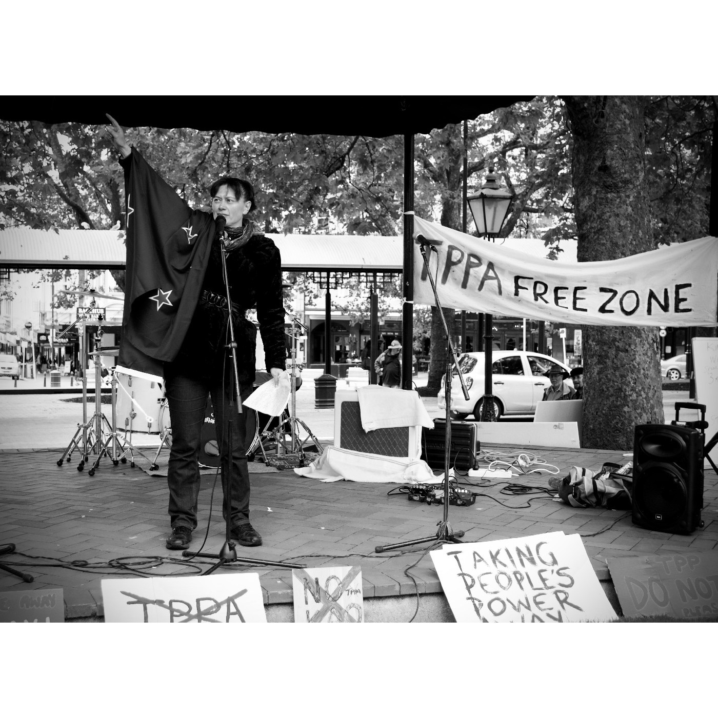 Protest against the Trans Pacific Partnership Agreement (TPPA)