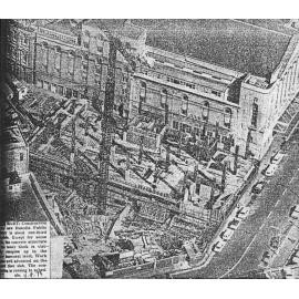 Building the Dunedin City Library on Civic Plaza, Moray Place