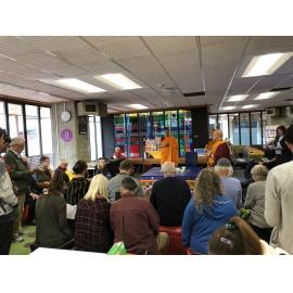 Sand Mandala created for the Dunedin Community by the Buddhist monks of the Dunedin Dhargyey Centre