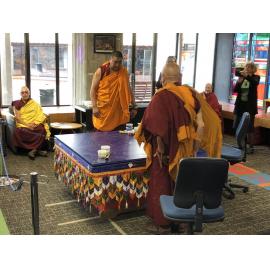 Sand Mandala created for the Dunedin Community by the Buddhist monks of the Dunedin Dhargyey Centre