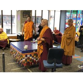 Sand Mandala created for the Dunedin Community by the Buddhist monks of the Dunedin Dhargyey Centre