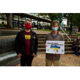 Octagon Protest in Support of Ukraine