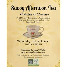 Afternoon Tea at the Savoy flyer, September 2015