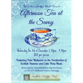 Afternoon Tea at the Savoy flyer, December 2014