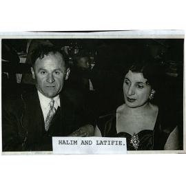 Halim and Latifie  Kallil at a wedding celebration.