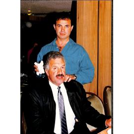 Cousins Malcolm Farry and Tom Williams Xmas 1986