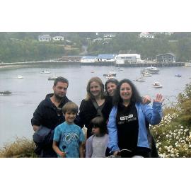Katrina's family and Suzanne at Stewart Island
