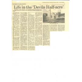 Life in the Devil's Half-Acre