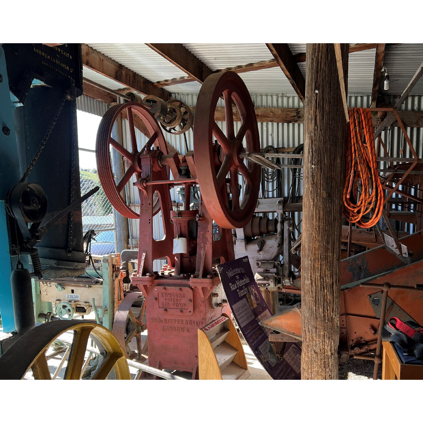 OVMC Small Engine Shed tour with Ron Holdaway and Bob Sims