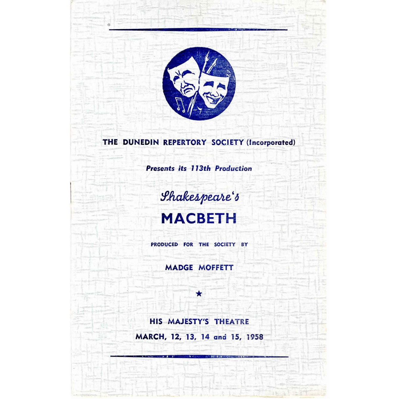 Macbeth: Theatrical Programme