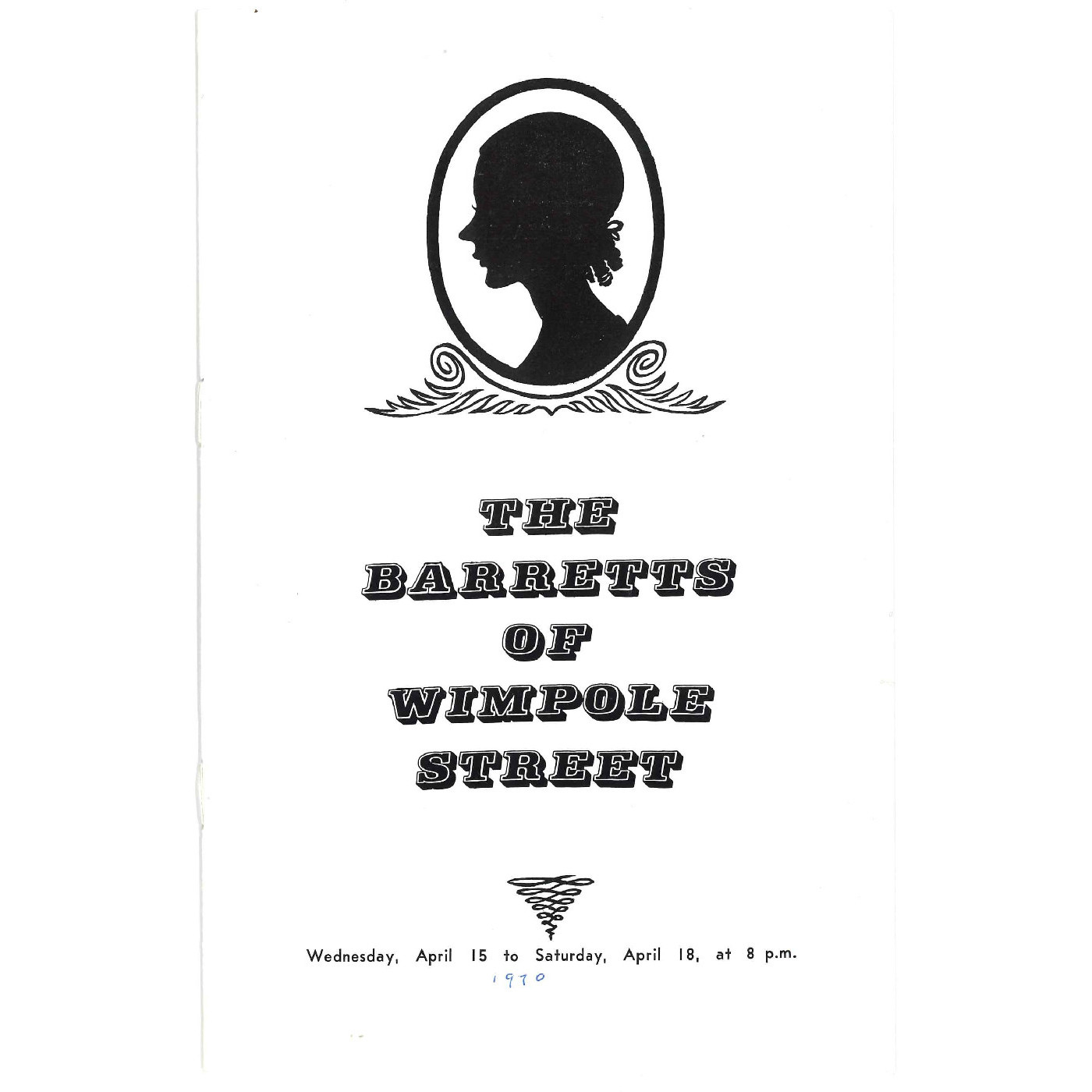 The Barretts of Wimpole Street: Theatrical Programme