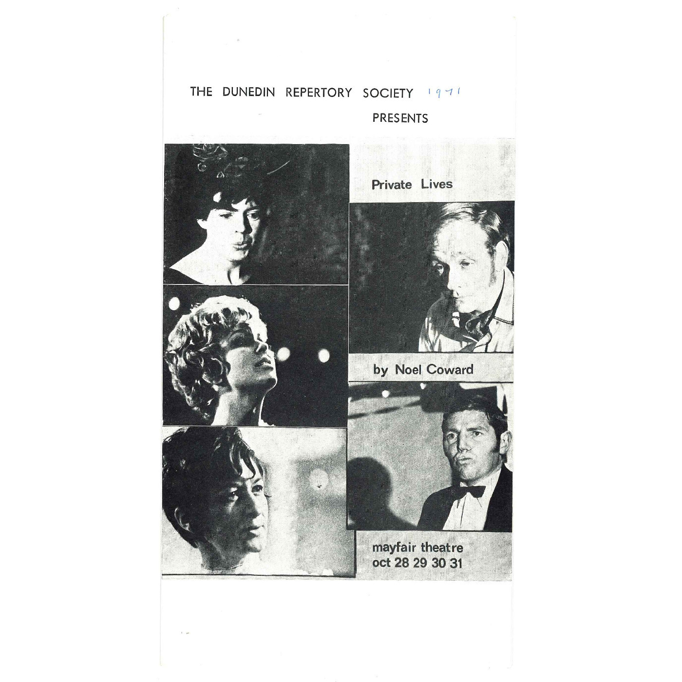 Private Lives: Theatrical Programme