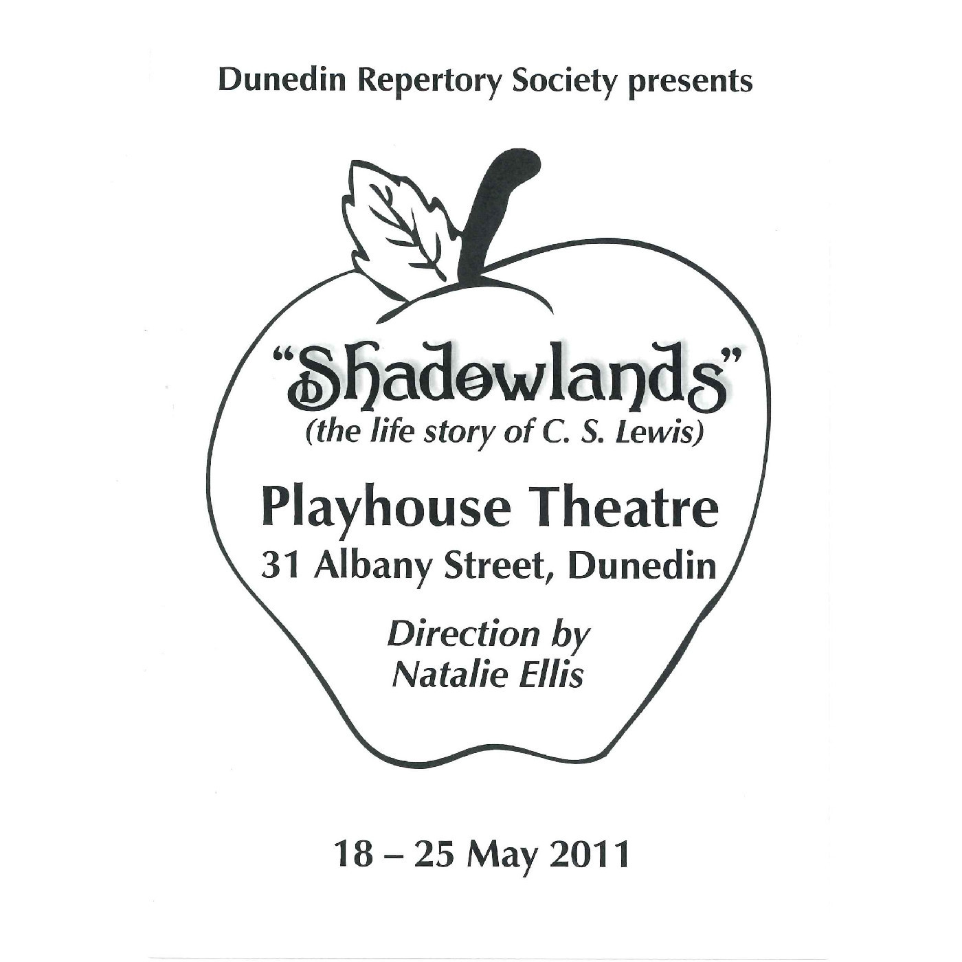 Shadowlands: Theatrical Programme