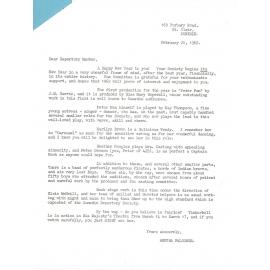 Dunedin Repertory Society form letters to members