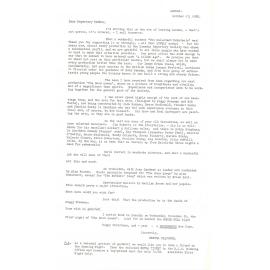 Dunedin Repertory Society form letters to members