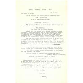 Dunedin Repertory Society form letters to members