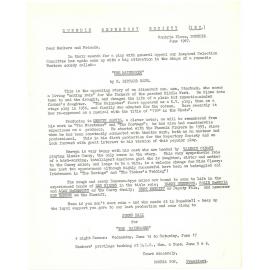 Dunedin Repertory Society form letters to members