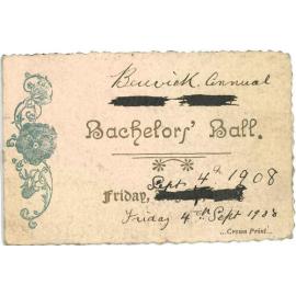 Dance Cards and Country Socials