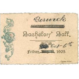 Dance Cards and Country Socials