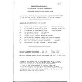 Headstone Transcript and Burial Book