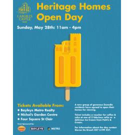 Heritage Homes Open Day poster