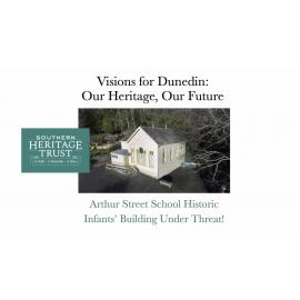Visions for Dunedin: Arthur Street School Historic Infants' Block Under Threat