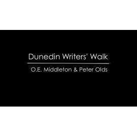 Dunedin Writers' Walk plaque unveiling for OE Middleton and Peter Olds