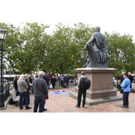 Angus Cameron Robertson Writers' Walk plaque unveiling