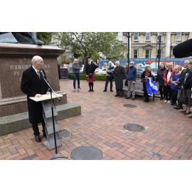Angus Cameron Robertson Writers' Walk plaque unveiling