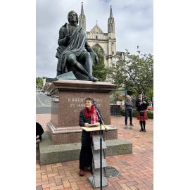 Angus Cameron Robertson Writers' Walk plaque unveiling
