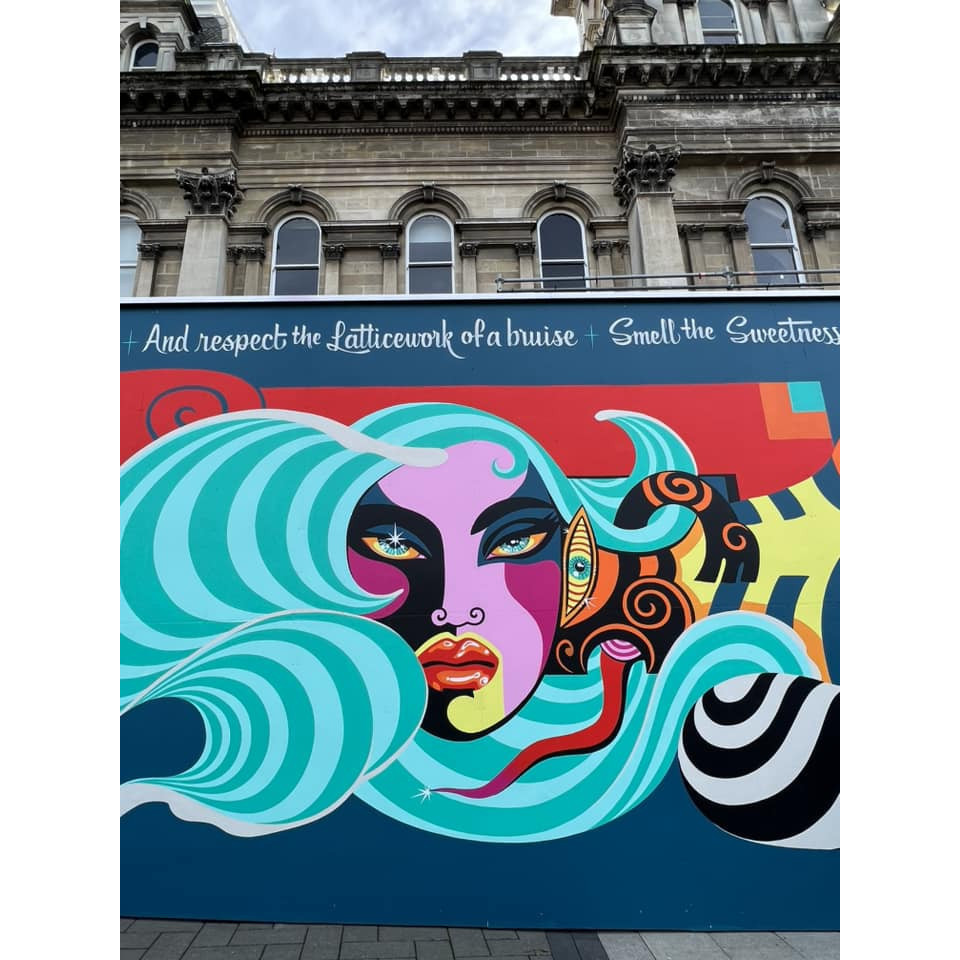 Captivating poem graces a head-turning mural in our City of Literature