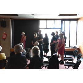 Dunedin Writers' Walk plaque unveiling for OE Middleton and Peter Olds