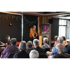 Dunedin Writers' Walk plaque unveiling for OE Middleton and Peter Olds