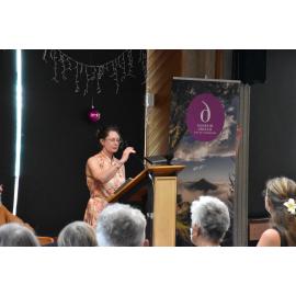 Dunedin Writers' Walk plaque unveiling for OE Middleton and Peter Olds