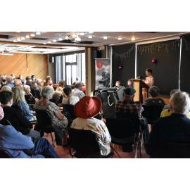 Dunedin Writers' Walk plaque unveiling for OE Middleton and Peter Olds